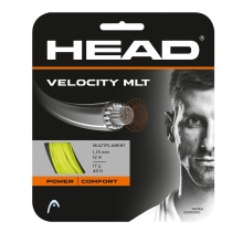 Besaitung mit Tennissaite Head Velocity MLT (Armschonung+Touch) gelb